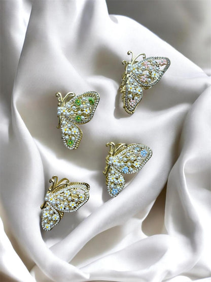 Floral Butterfly Hair Clip