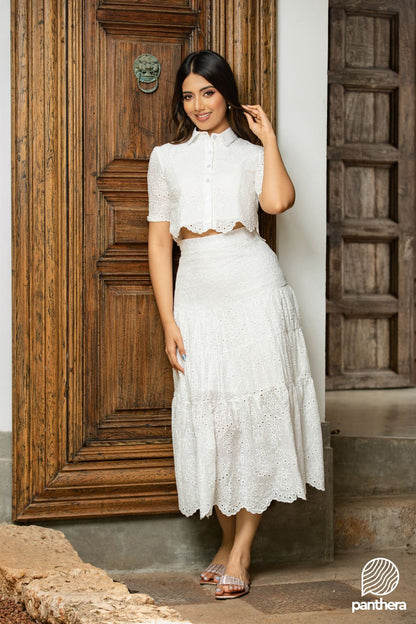 Cutloan Casual Skirt , Blouse