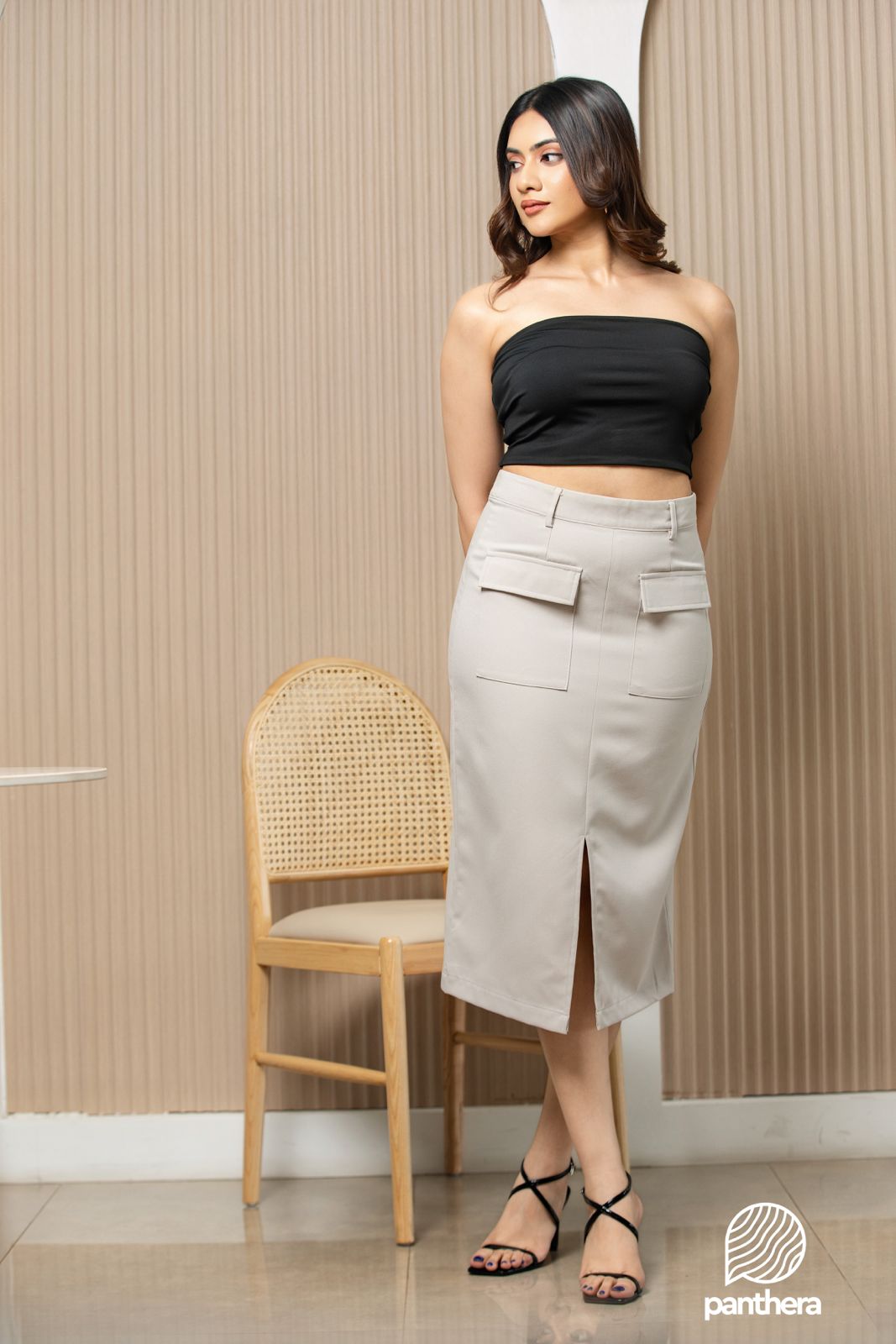 The Metro Flap Pencil Skirt