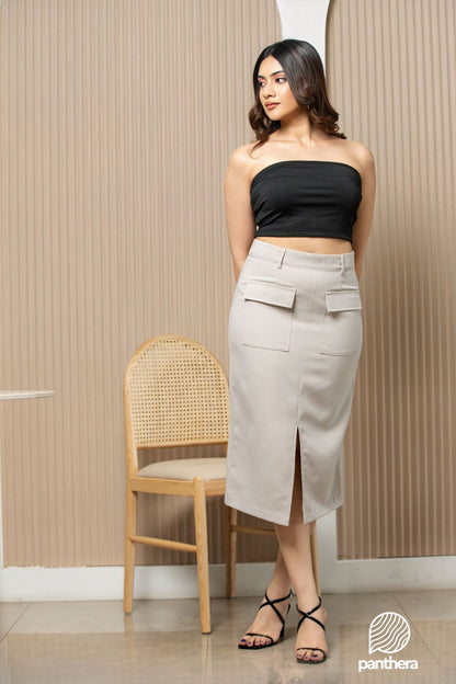 The Metro Flap Pencil Skirt