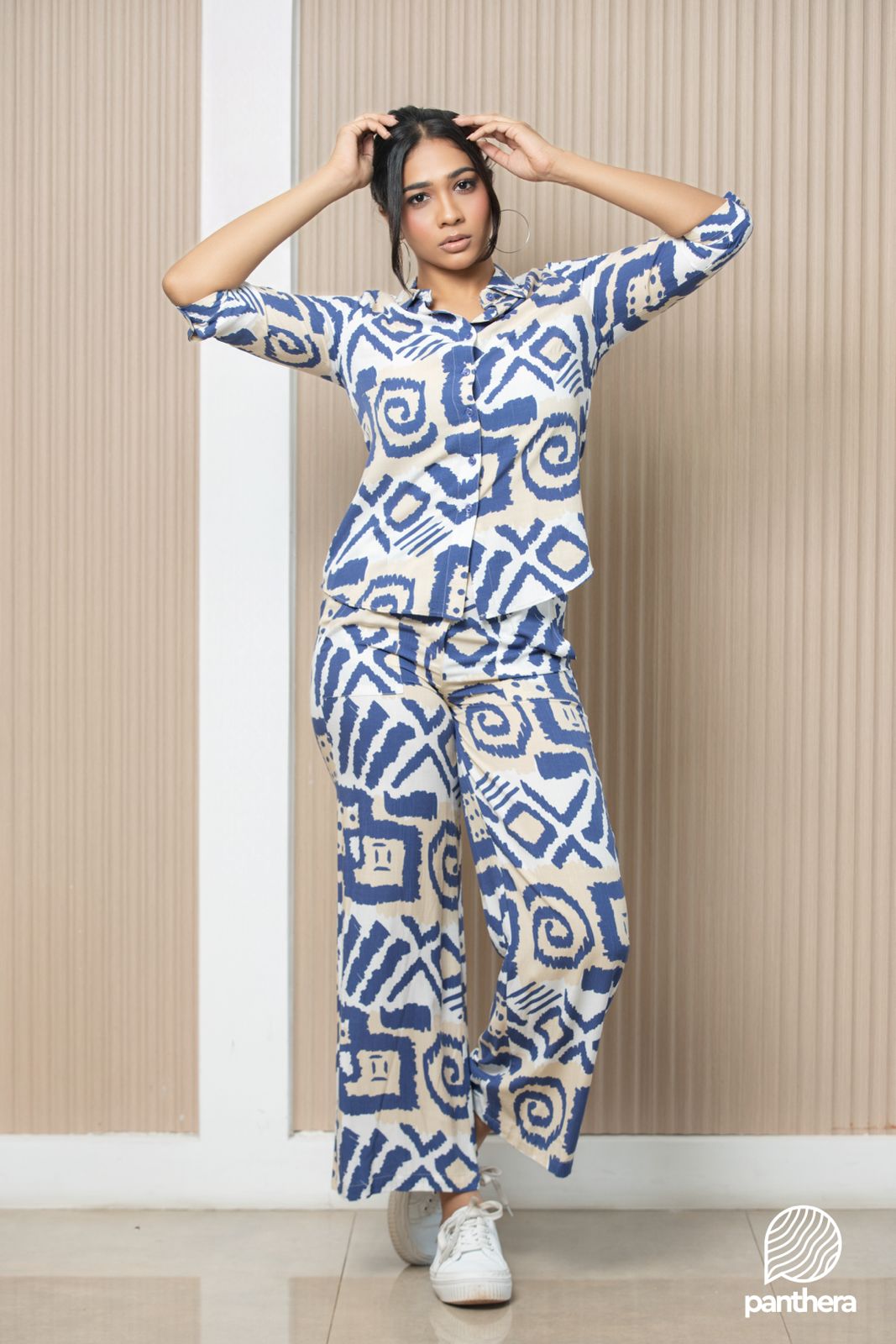 Abstract Printed 2 Pcs Set