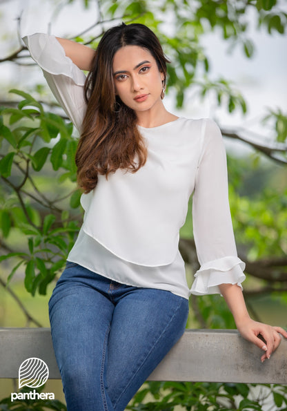 Frill Detail Casual Top