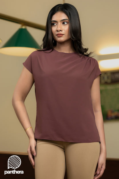 Shoulder gathering Top