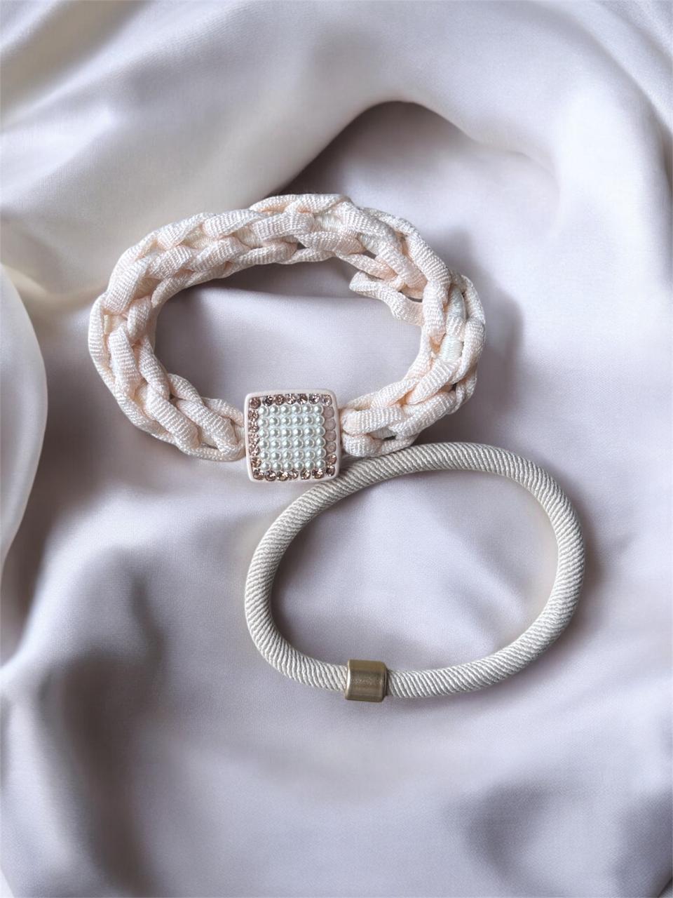 Pearl Embedded High Elasticity Hair Band