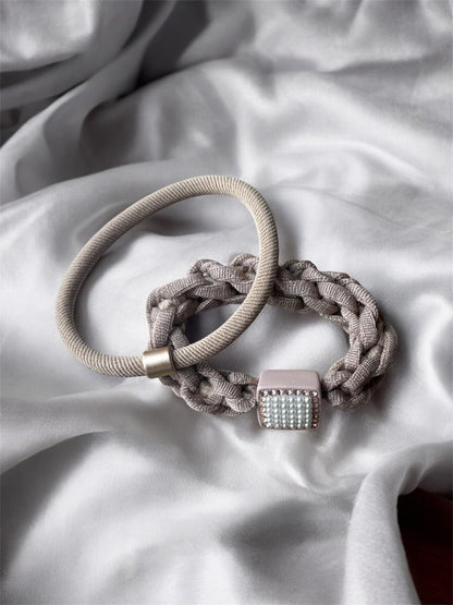 Pearl Embedded High Elasticity Hair Band
