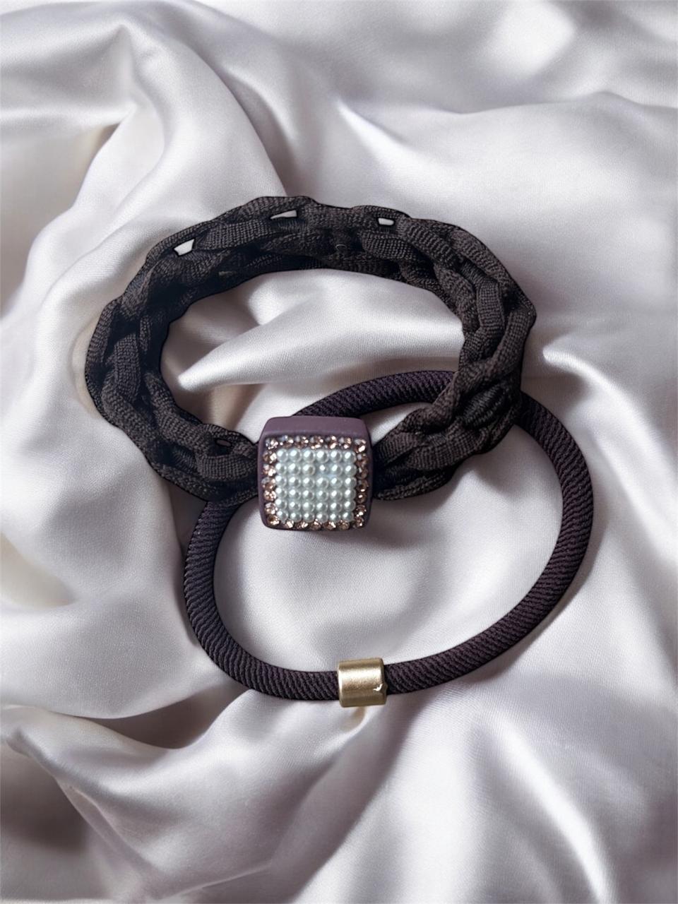 Pearl Embedded High Elasticity Hair Band