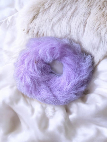 Trendy Fuzzy Hair Scrunchies