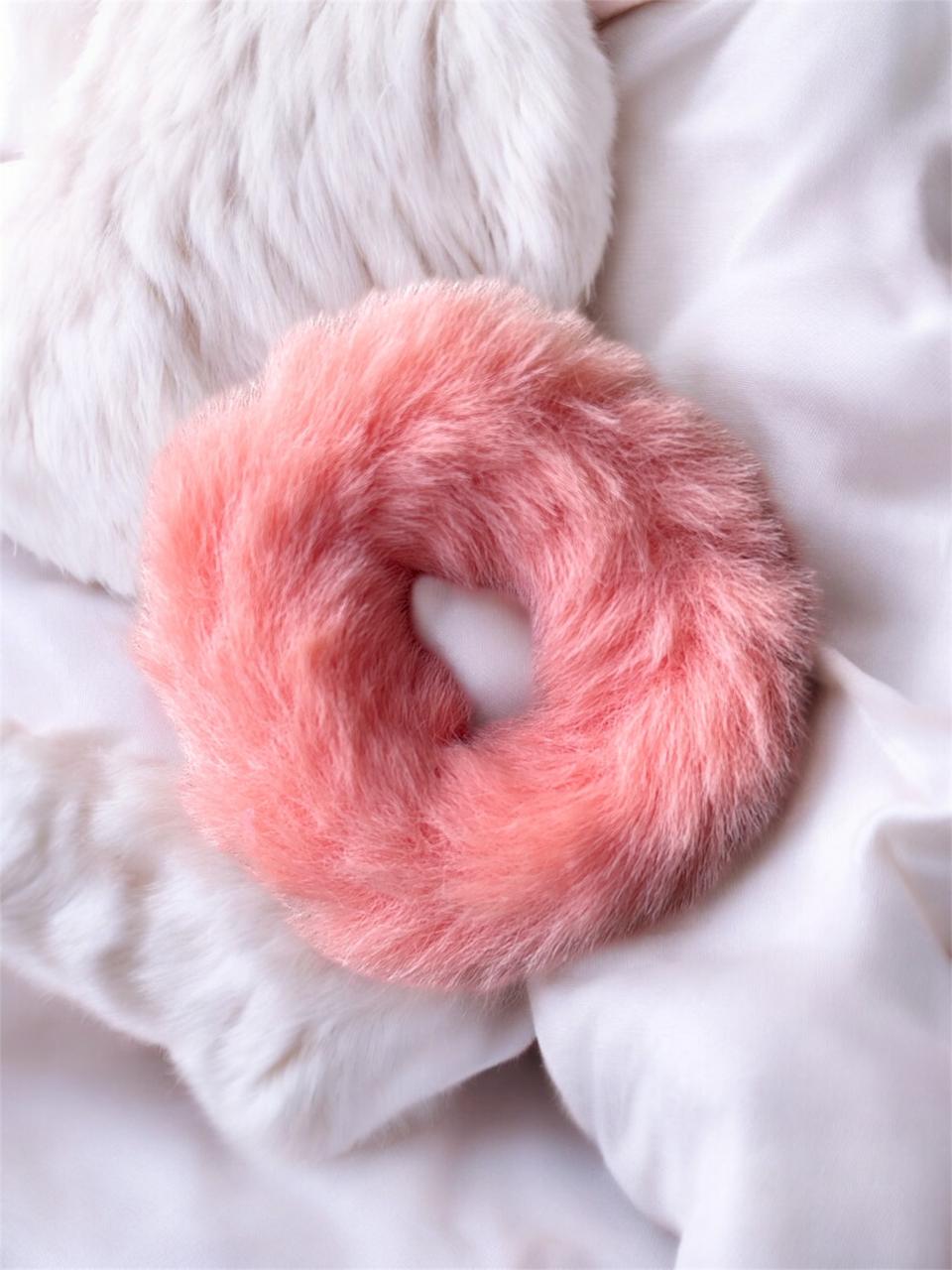 Trendy Fuzzy Hair Scrunchies