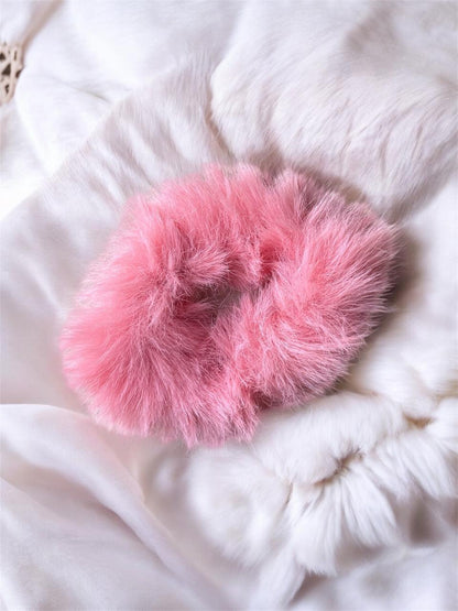 Trendy Fuzzy Hair Scrunchies