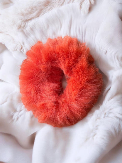 Trendy Fuzzy Hair Scrunchies