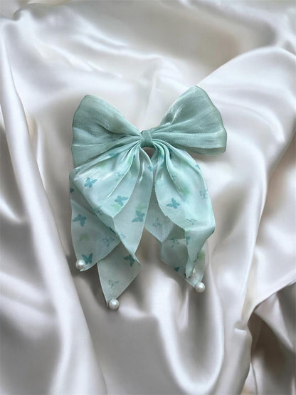 Bowknot Butterfly Printed  Hairpin