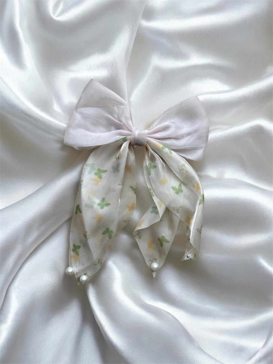 Bowknot Butterfly Printed  Hairpin