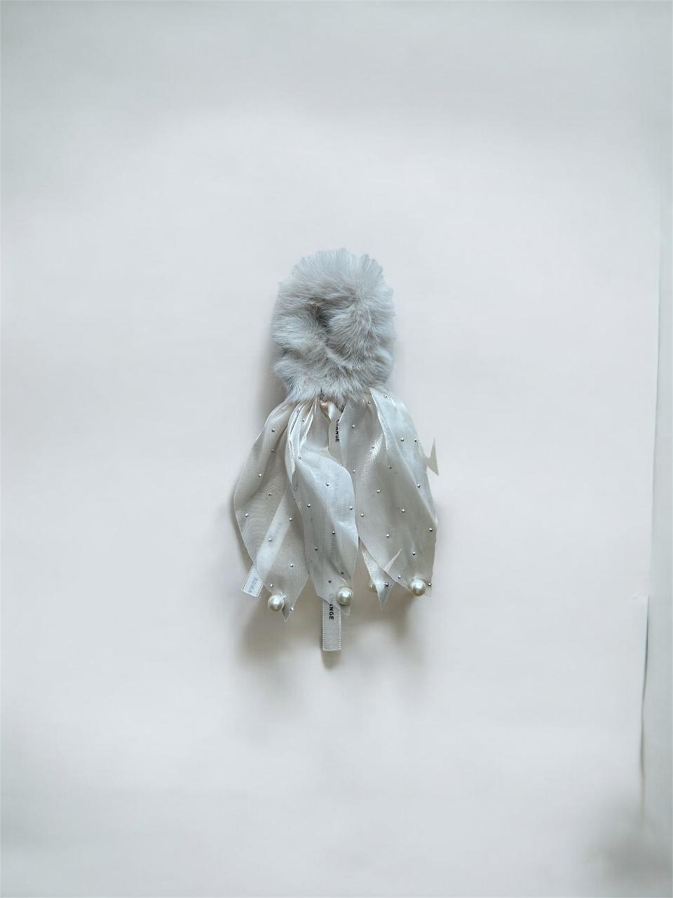 Fuzzy Bow Scrunchies Hair Band