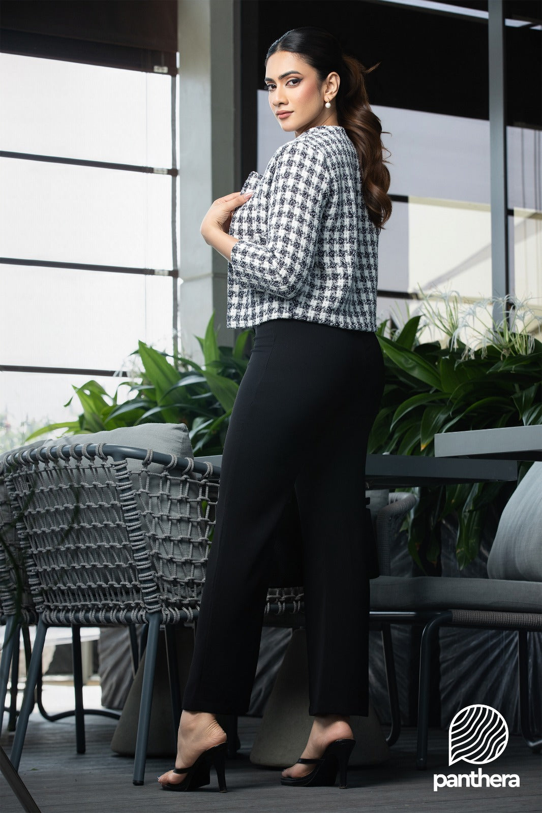 Danielle Checkered Blazer