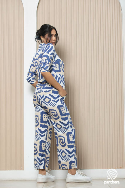 Abstract Printed 2 Pcs Set