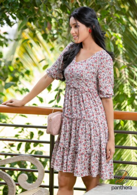 Floral Printed Casual Dress - Panthera Styles